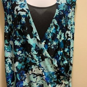 Brittany Black sleeveless polyester top